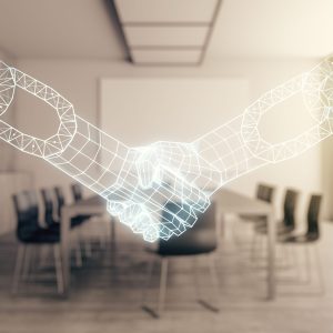 virtual blockchain technology humans and technology working together