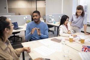 employees people learning new language work onboarding