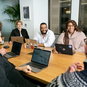 team hr productive culture work workplace leadership https://unsplash.com/photos/four-people-all-on-laptops-two-men-and-two-women-listen-to-person-talking-in-a-board-meeting-ZT5v0puBjZI?utm_content=creditCopyText&utm_medium=referral&utm_source=unsplash