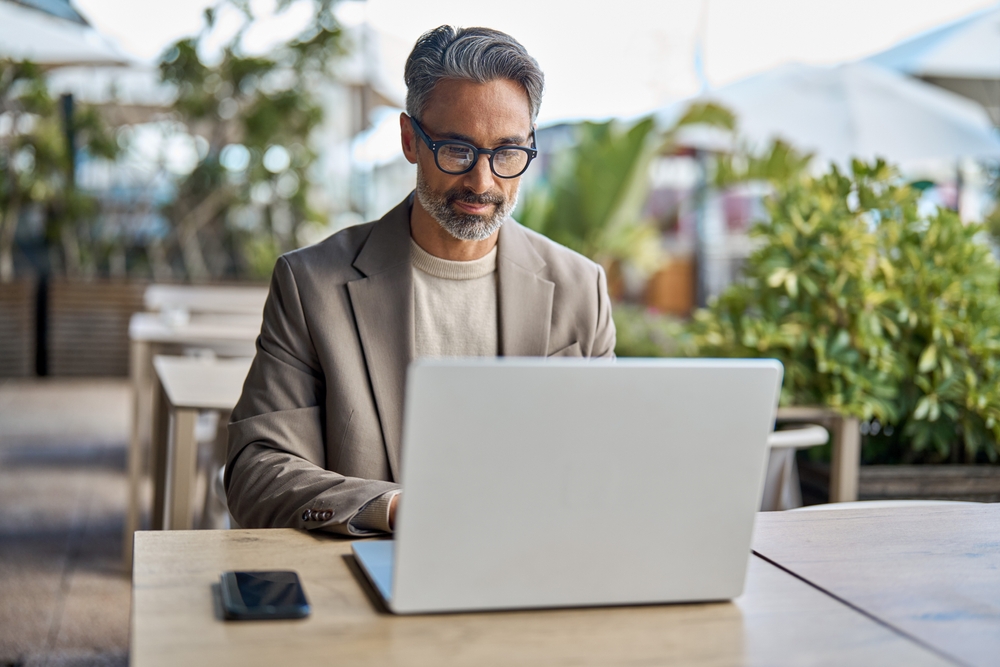 senior employee working executive working remote environment https://www.shutterstock.com/image-photo/busy-middle-aged-business-man-executive-2423464797