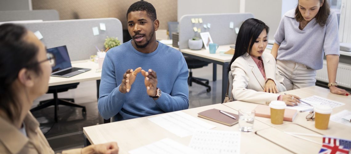 employees people learning new language work onboarding