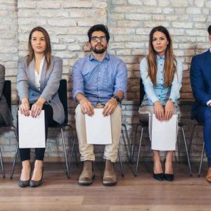 Interviewees waiting for interview employees hiring recruitment talent acquisition